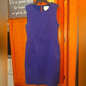 Elegant Kate Spade Royal Blue Sleeveless Dress With Open Back In A Size 6. EUC